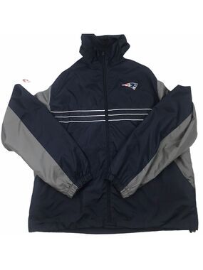 REEBOK Me's Large New England Patriots Genuine Lightweight Windbreaker J…